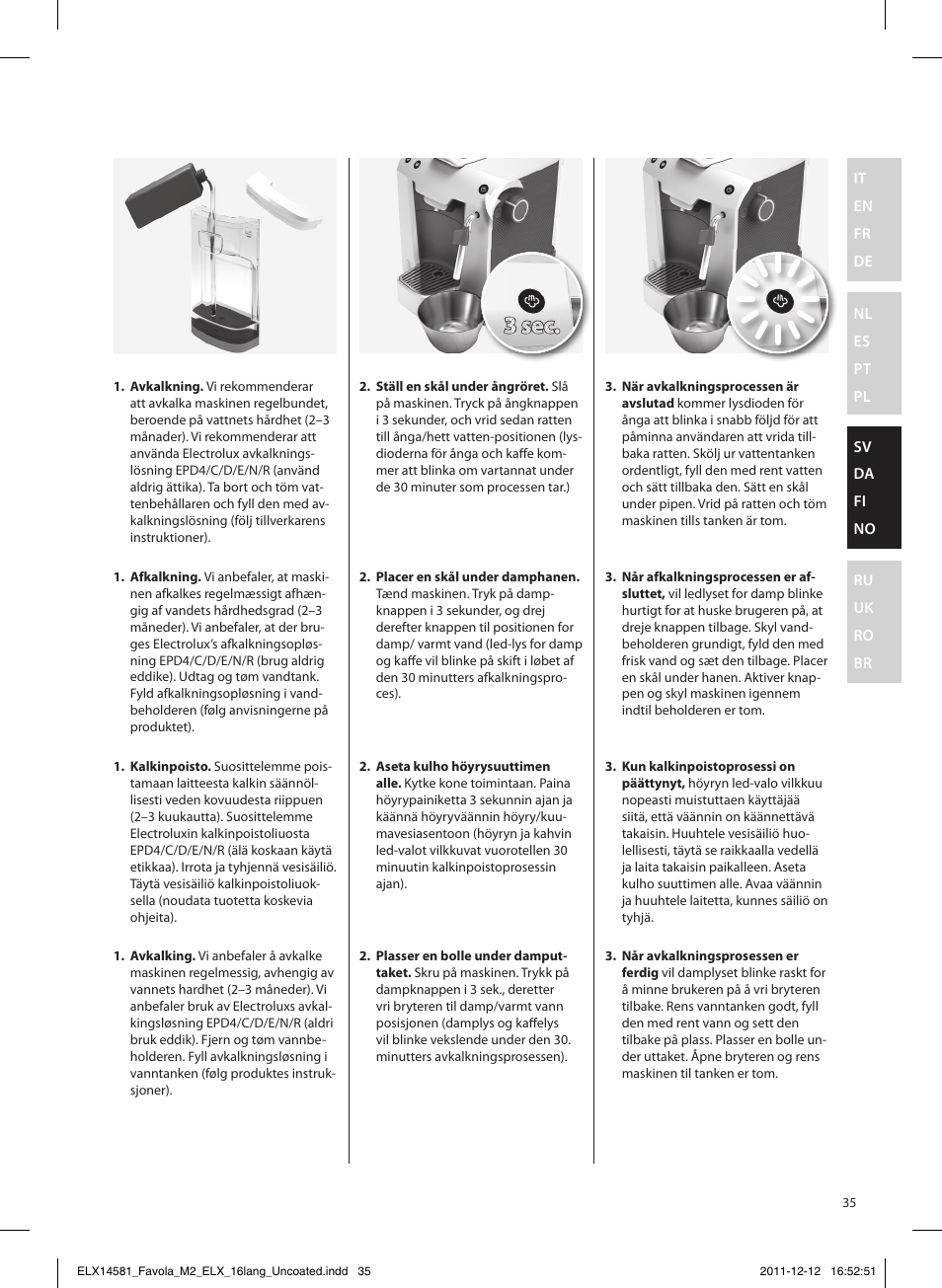 Electrolux ELM5200CB User Manual | Page 35 / 52