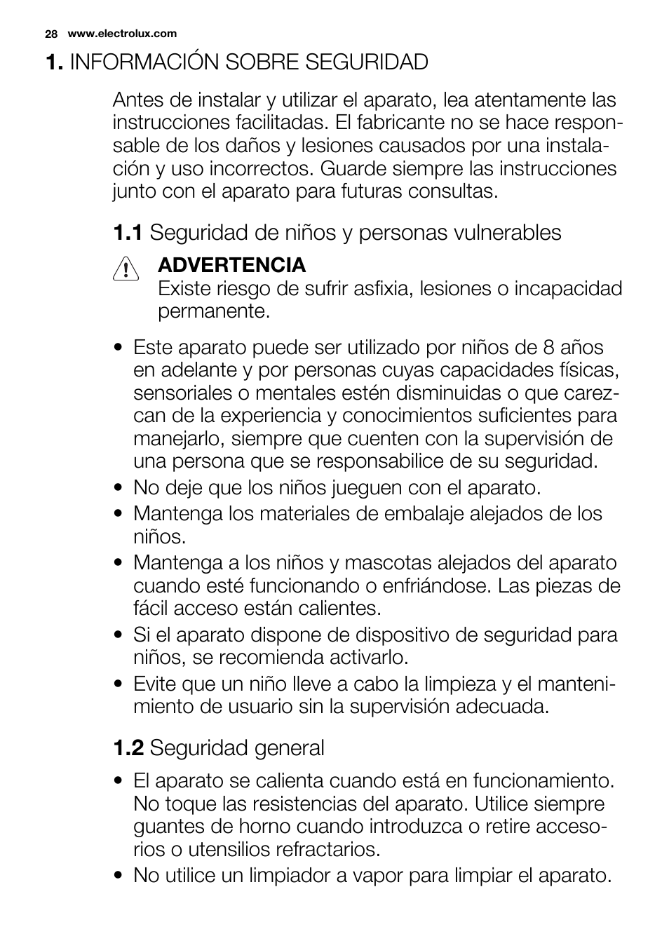 Electrolux EOZ3430DAX User Manual | Page 28 / 56