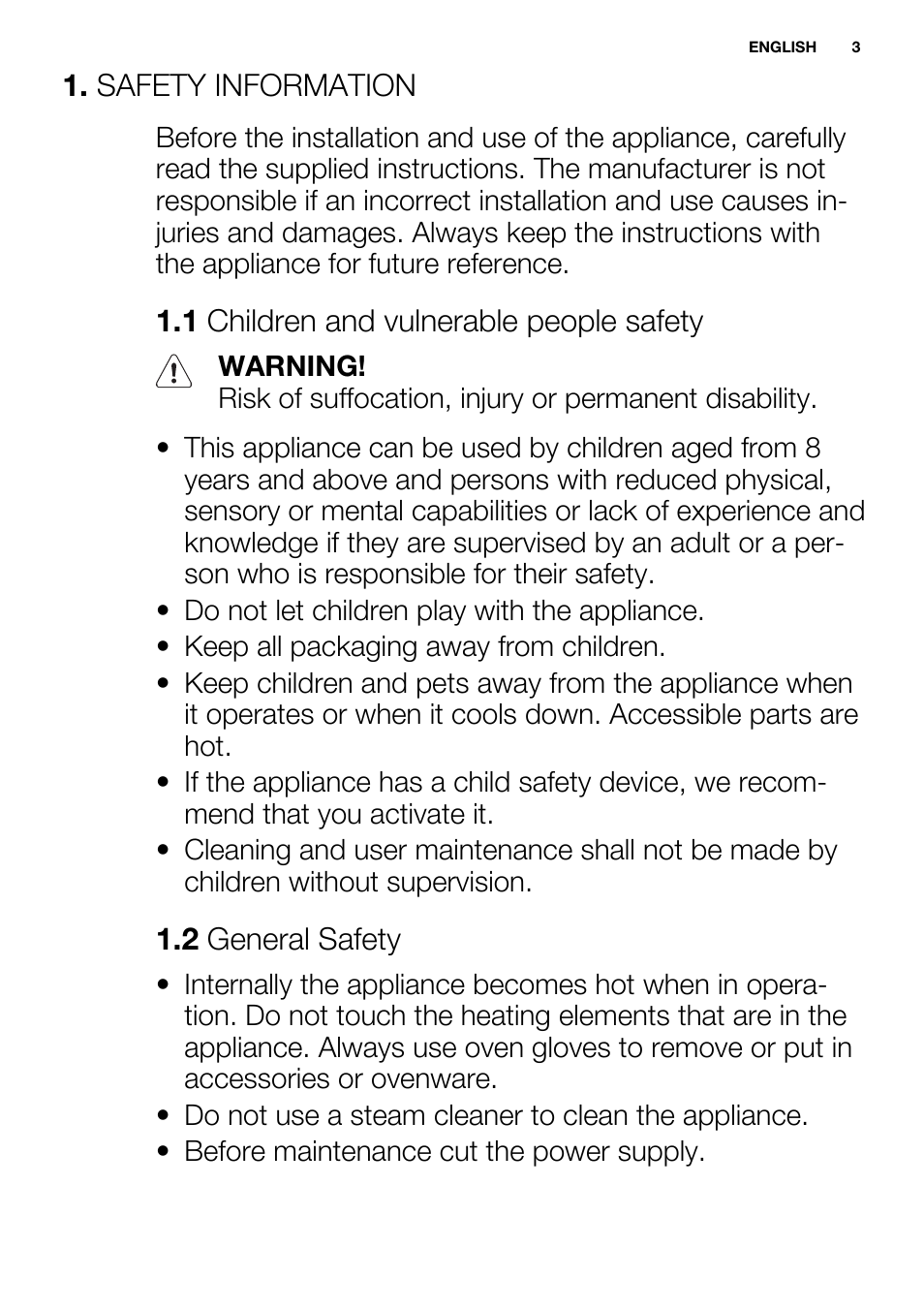 Electrolux EOZ3430DAX User Manual | Page 3 / 56