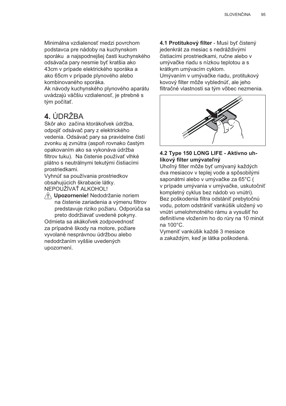 Údržba | Electrolux EFP60426X User Manual | Page 95 / 160