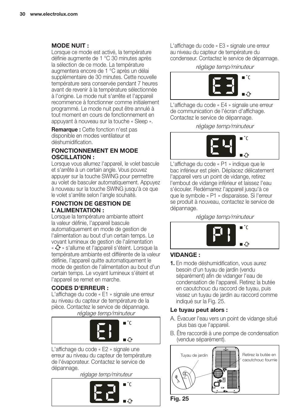 Electrolux EXP09HN1WI User Manual | Page 30 / 100