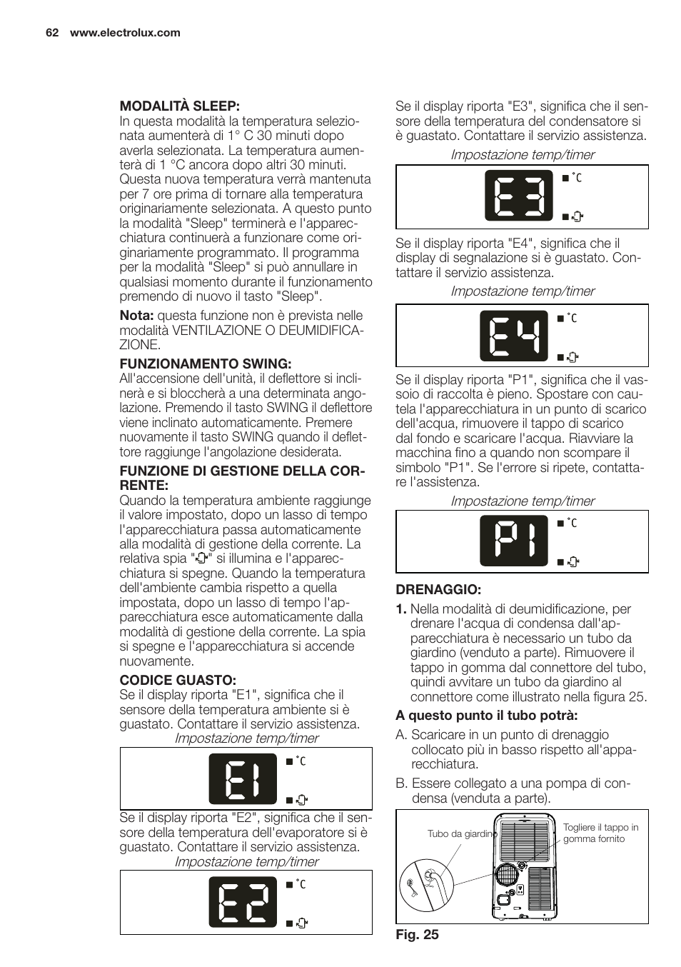 Electrolux EXP09HN1WI User Manual | Page 62 / 100