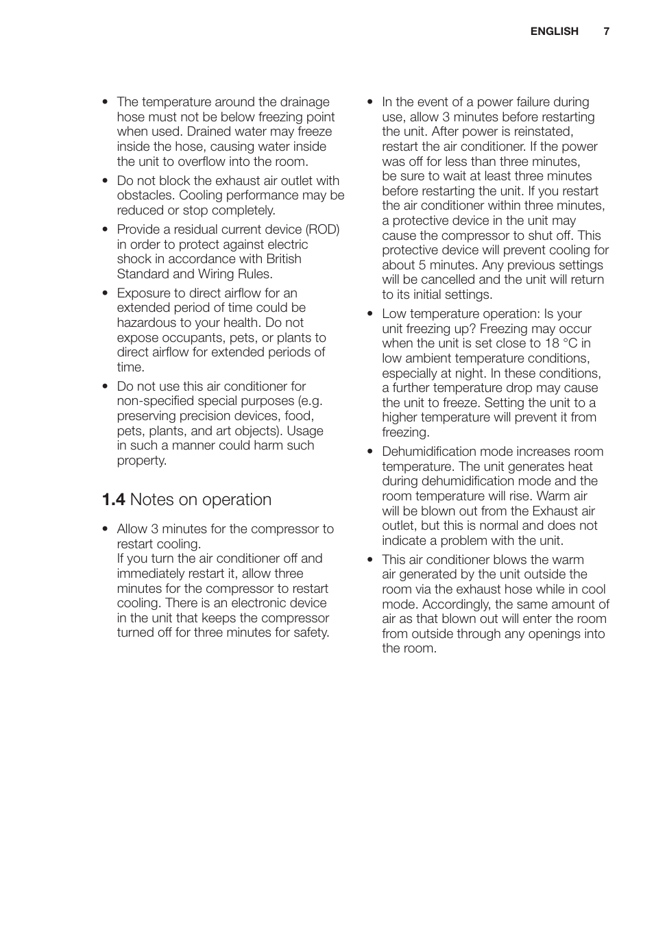 Electrolux EXP09HN1WI User Manual | Page 7 / 100