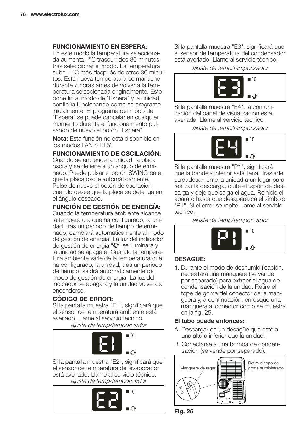 Electrolux EXP09HN1WI User Manual | Page 78 / 100