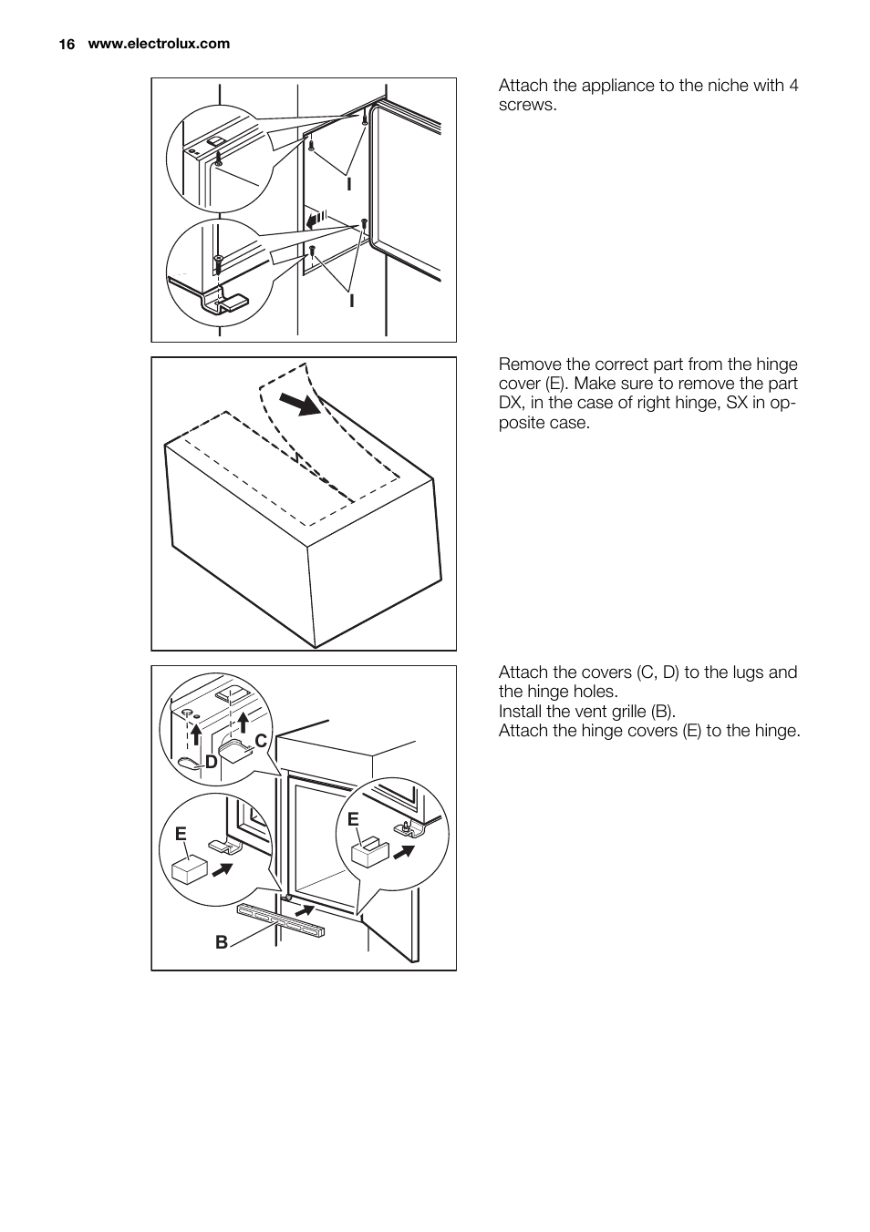 Electrolux ENN2914AOW User Manual | Page 16 / 44