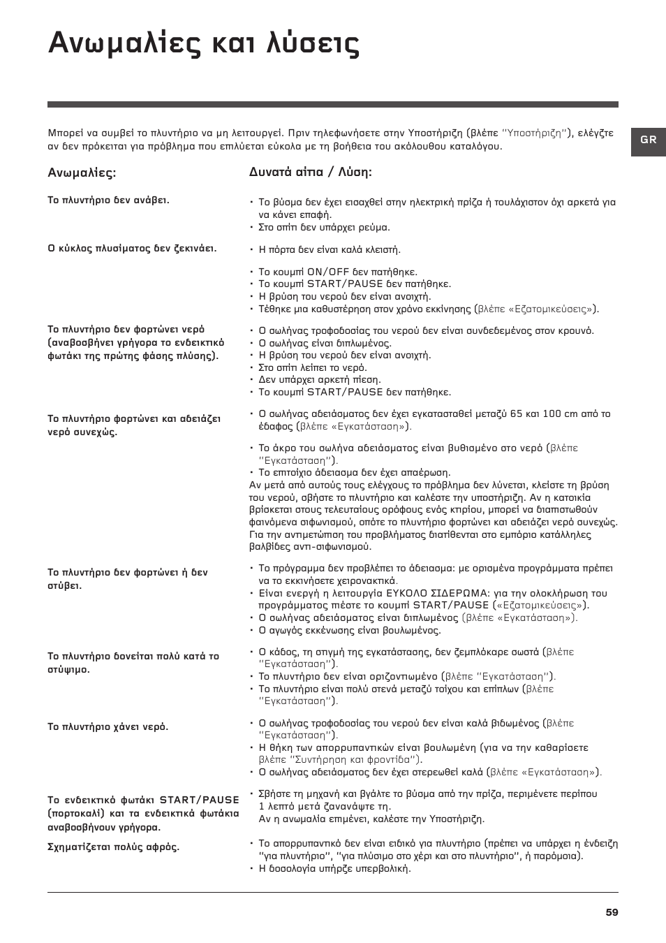 Бнщмбляет кбй лэуейт | Hotpoint Ariston Top loading ECOT7F 129 (EU) User Manual | Page 59 / 72