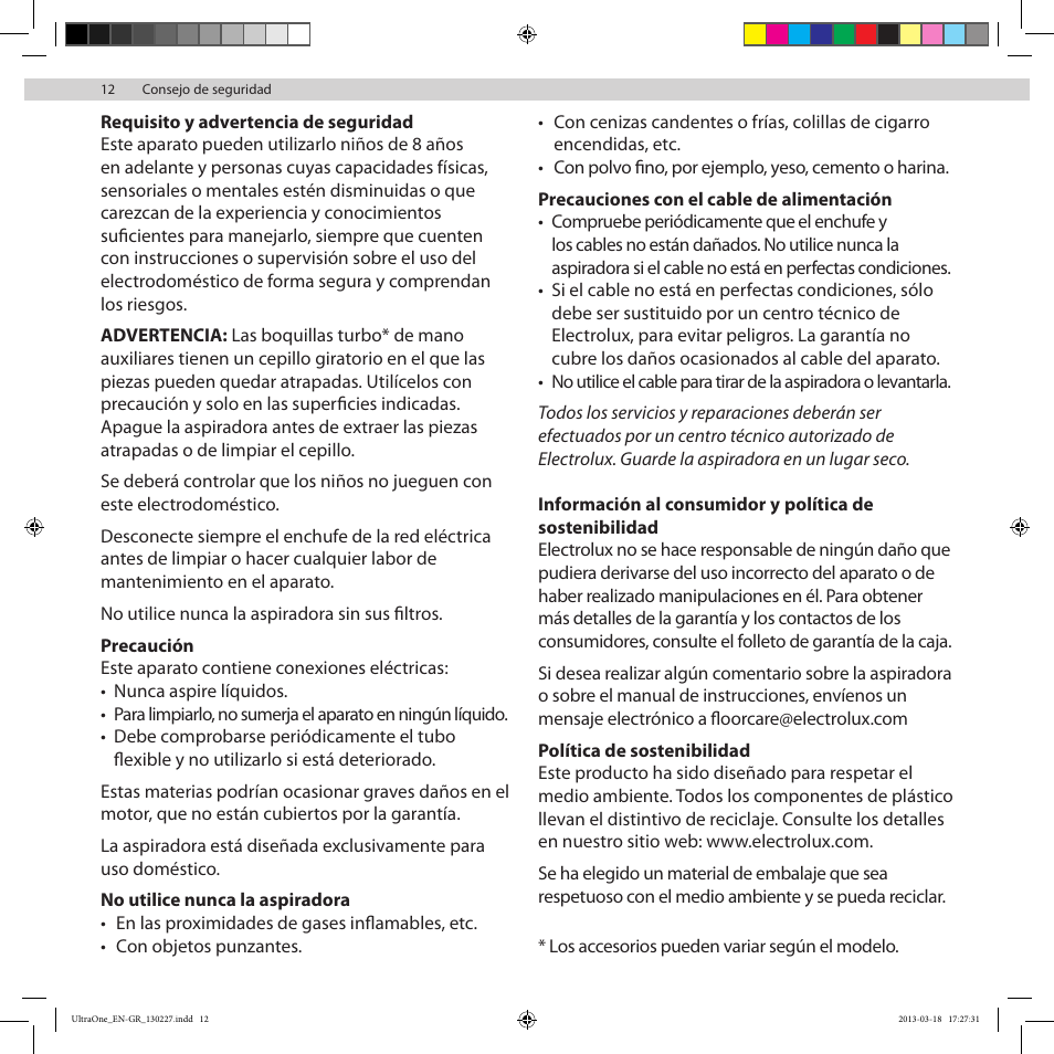 Electrolux UOANIMAL User Manual | Page 12 / 92