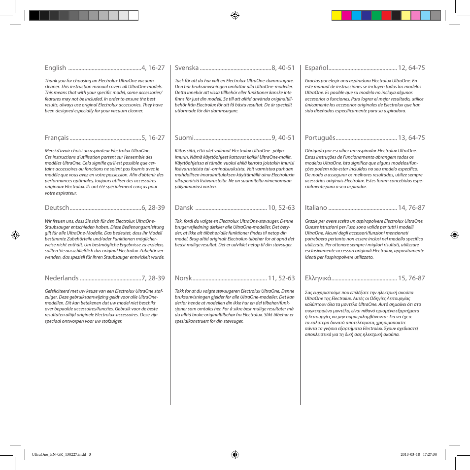 Electrolux UOANIMAL User Manual | Page 3 / 92