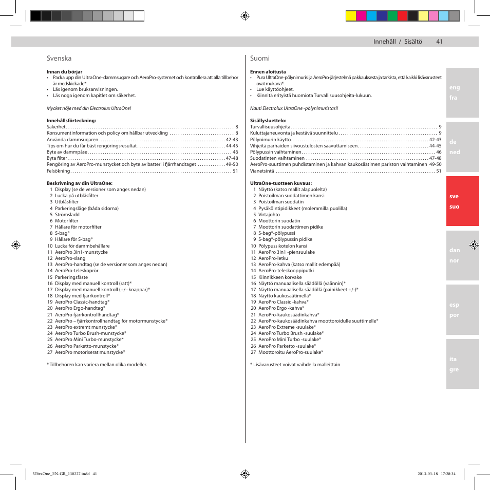 Electrolux UOANIMAL User Manual | Page 41 / 92