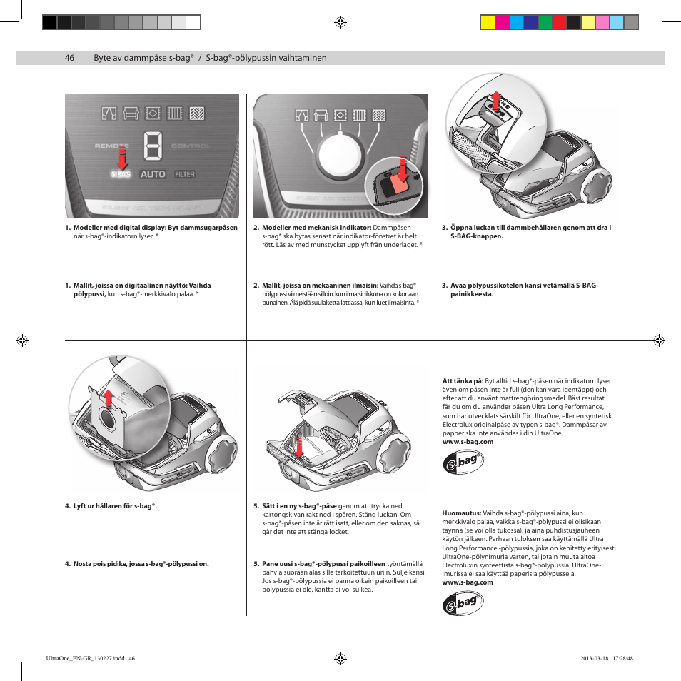 Electrolux UOANIMAL User Manual | Page 46 / 92