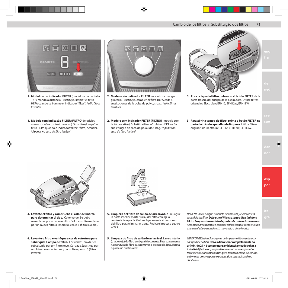 Electrolux UOANIMAL User Manual | Page 71 / 92