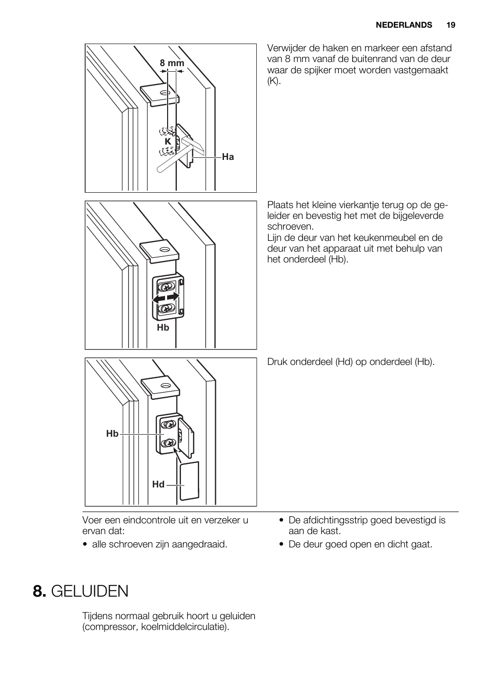 Geluiden | Electrolux ENN2853AOW User Manual | Page 19 / 88