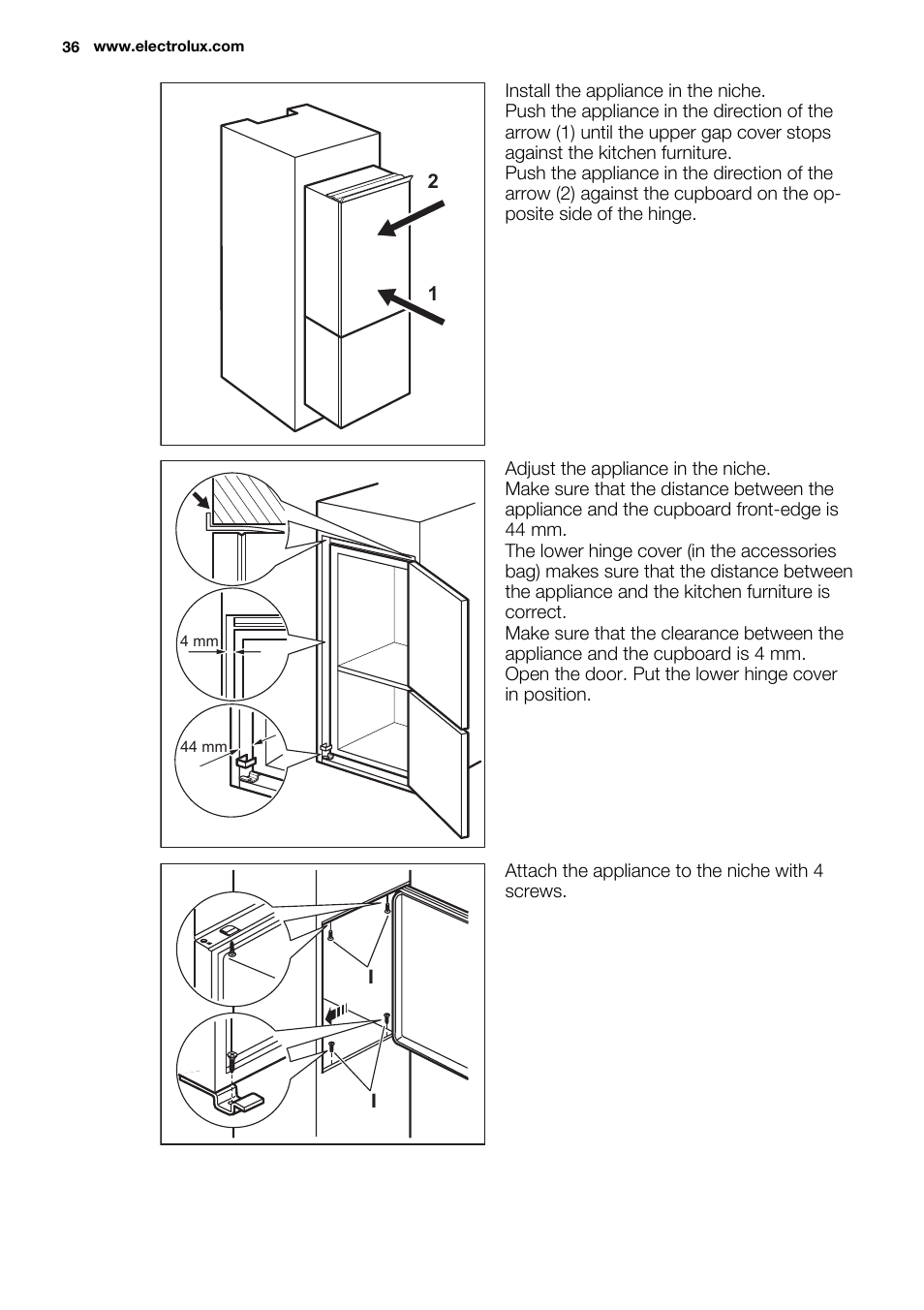 Electrolux ENN2853AOW User Manual | Page 36 / 88