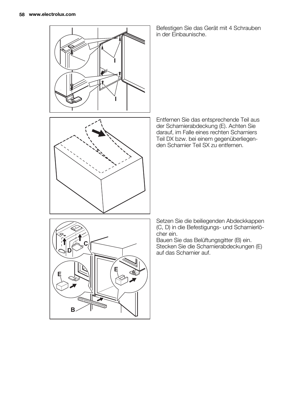 Electrolux ENN2853AOW User Manual | Page 58 / 88