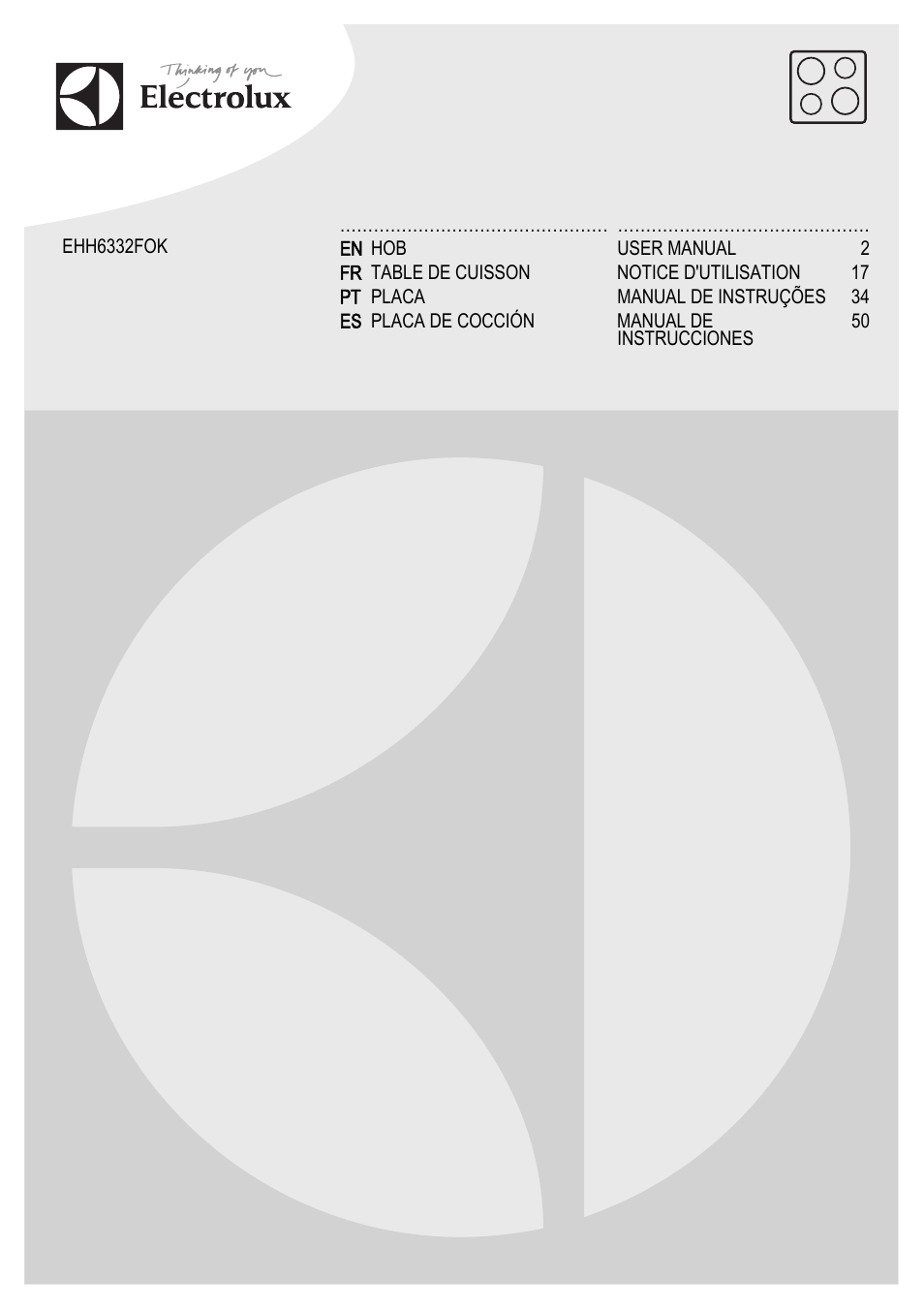 Electrolux EHH6332FOK User Manual | 68 pages