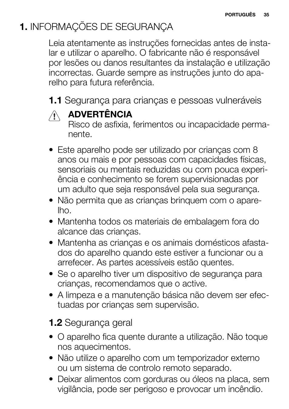 Electrolux EHH6332FOK User Manual | Page 35 / 68