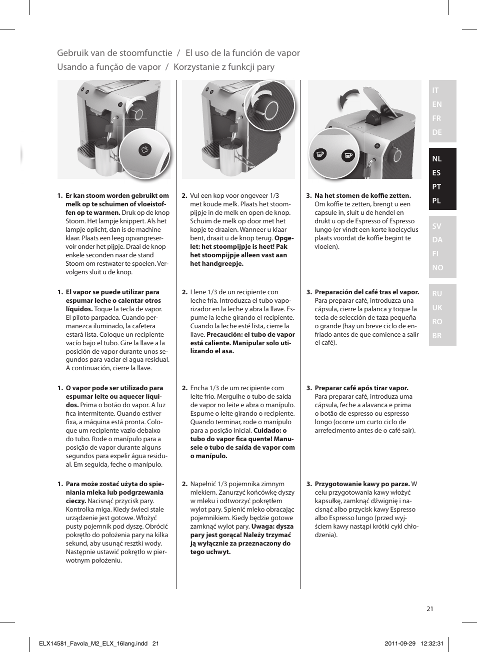 Electrolux ELM5200 User Manual | Page 21 / 52