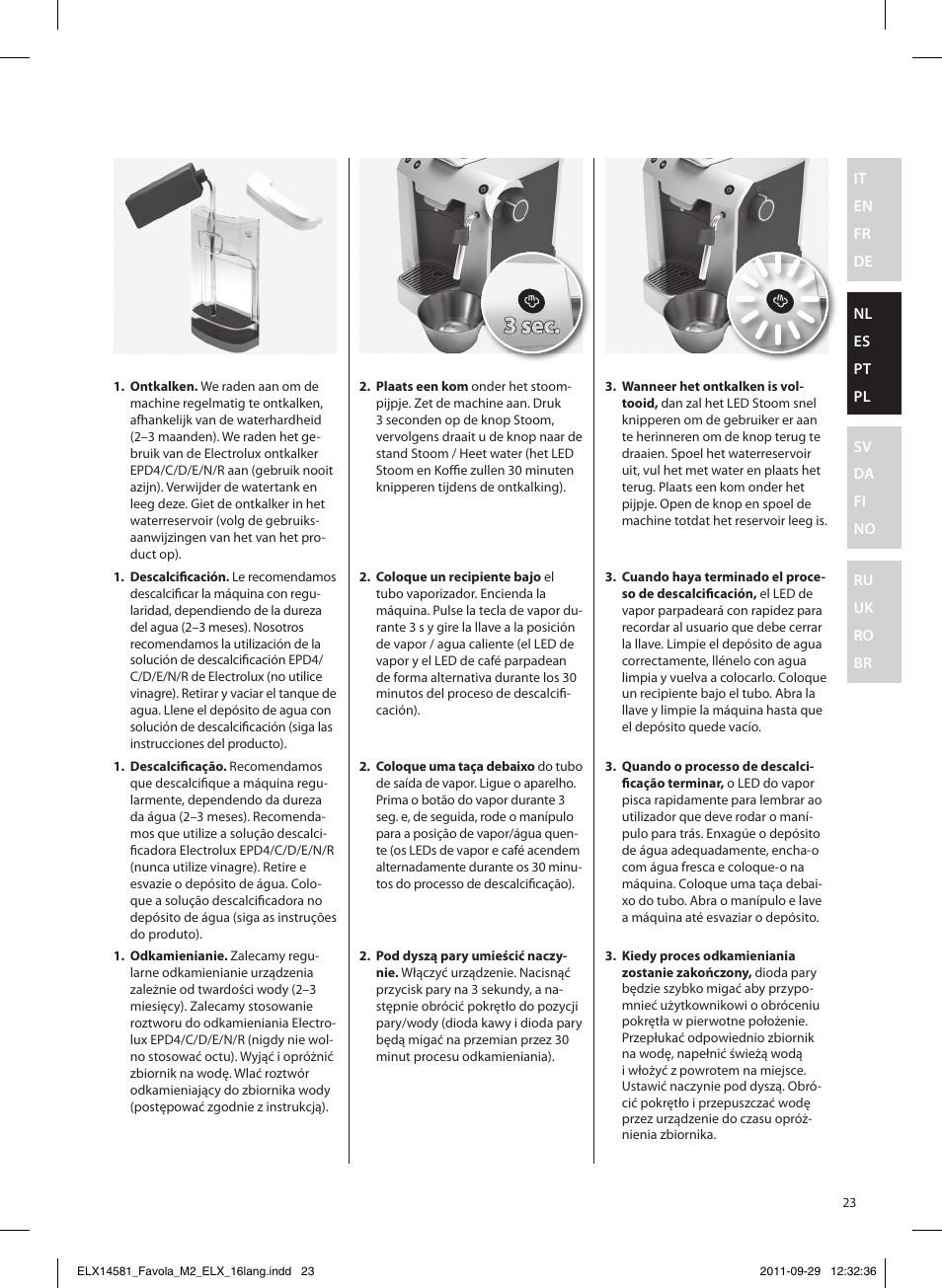 Electrolux ELM5200 User Manual | Page 23 / 52