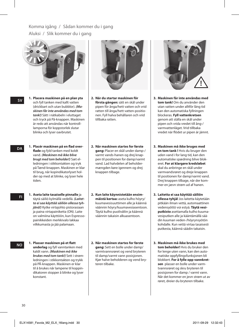 Electrolux ELM5200 User Manual | Page 30 / 52