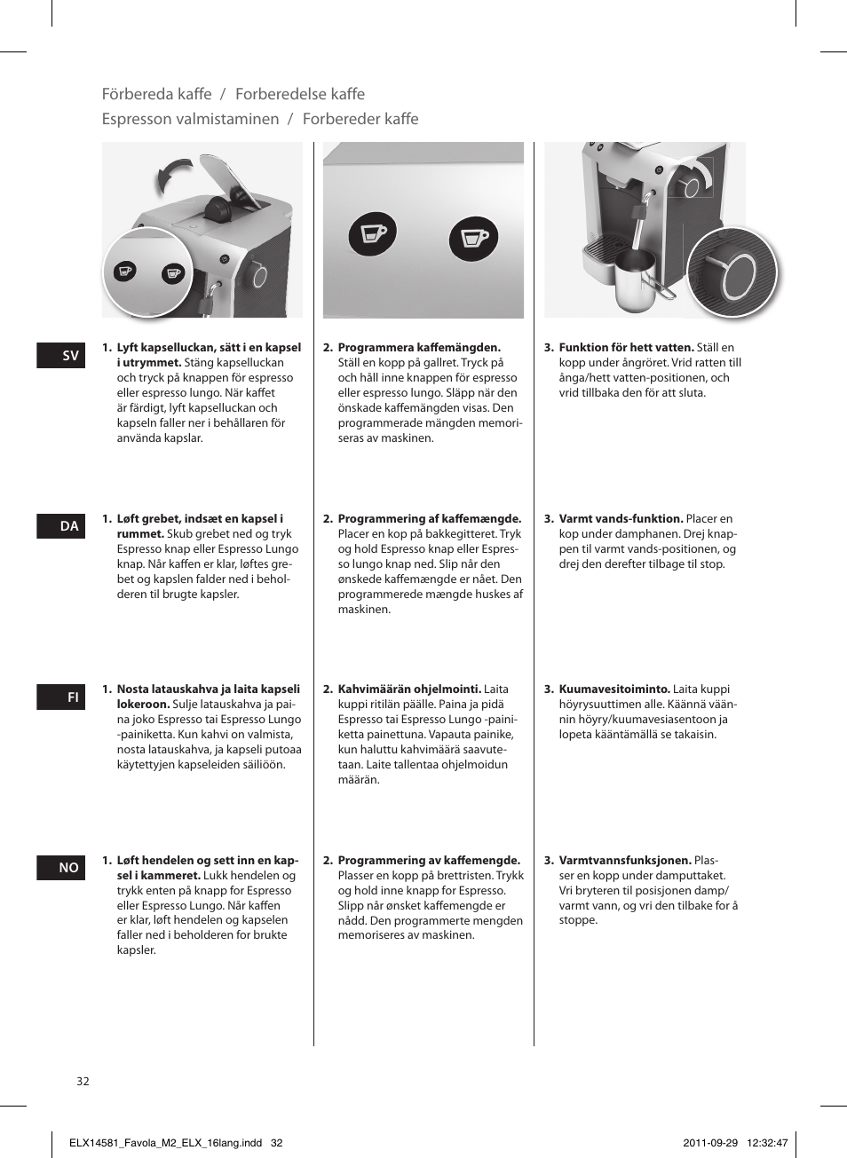 Electrolux ELM5200 User Manual | Page 32 / 52