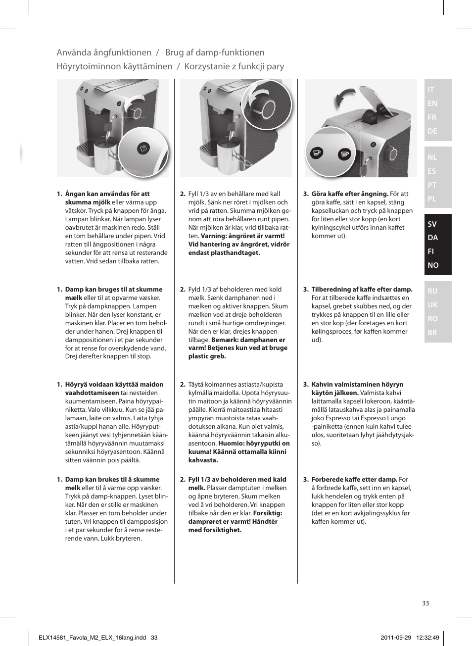 Electrolux ELM5200 User Manual | Page 33 / 52