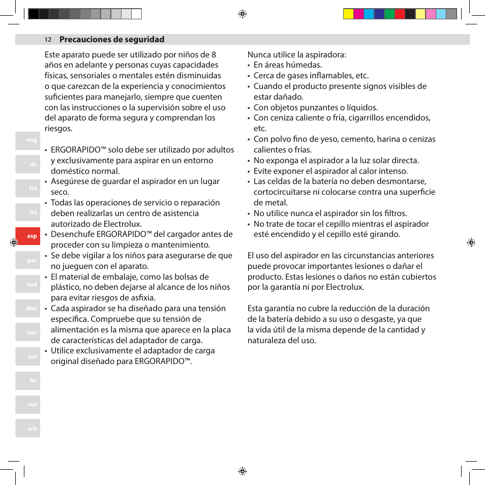 Electrolux ZB3012 User Manual | Page 12 / 84