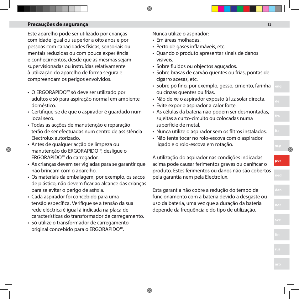 Electrolux ZB3012 User Manual | Page 13 / 84