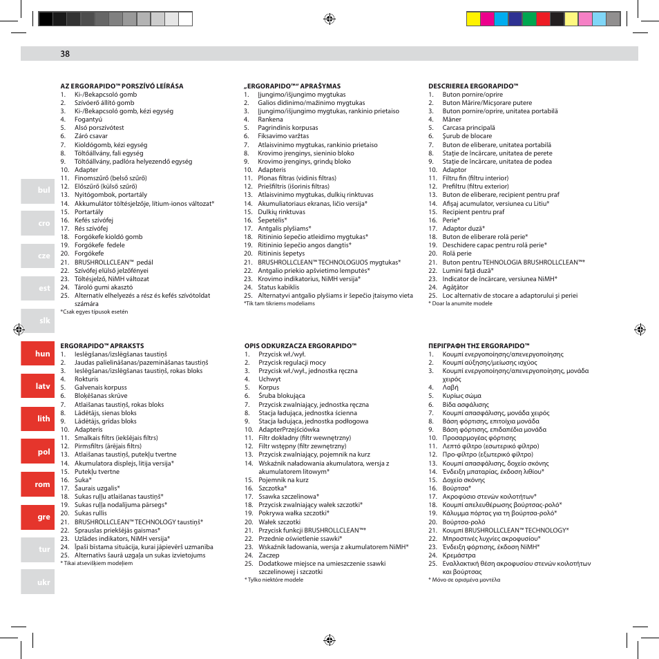 Electrolux ZB3012 User Manual | Page 38 / 84