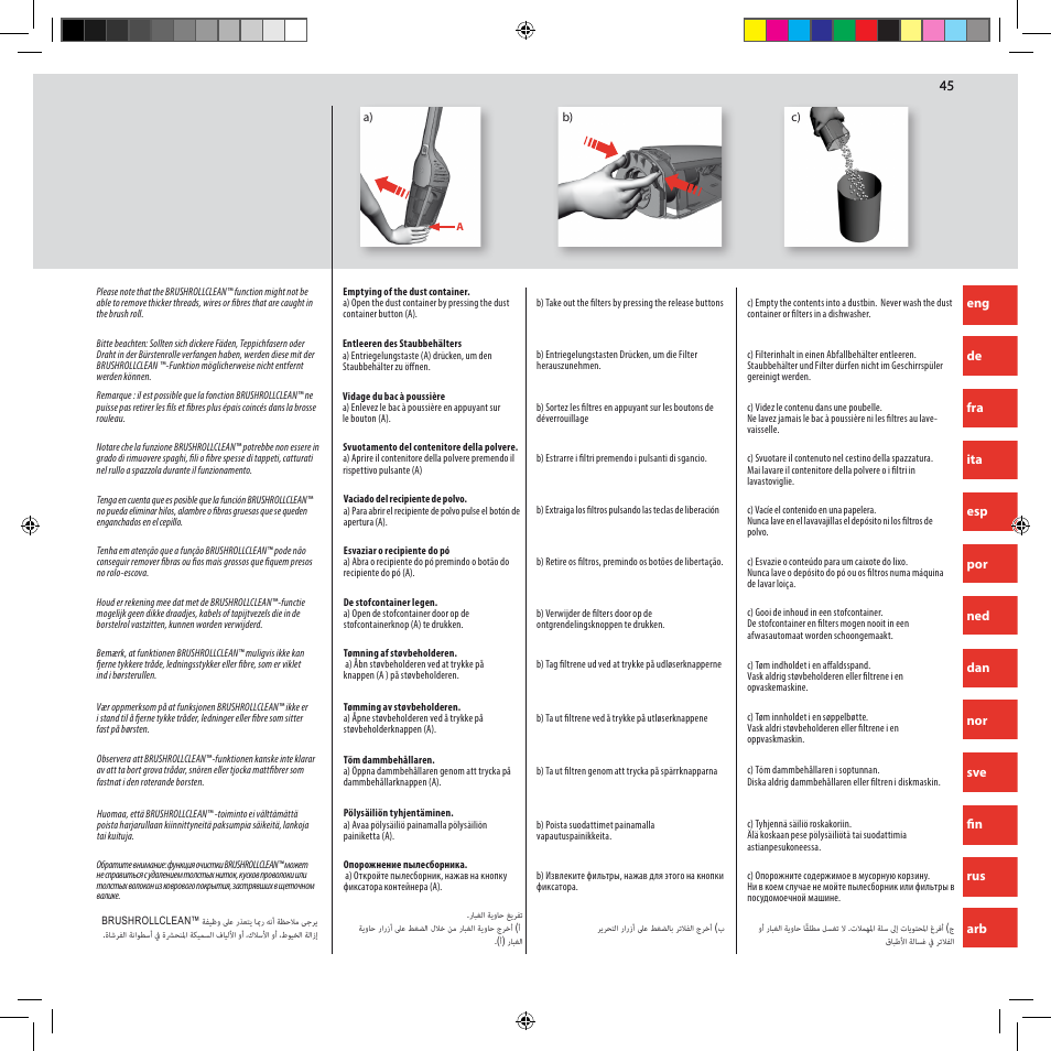 Electrolux ZB3012 User Manual | Page 45 / 84