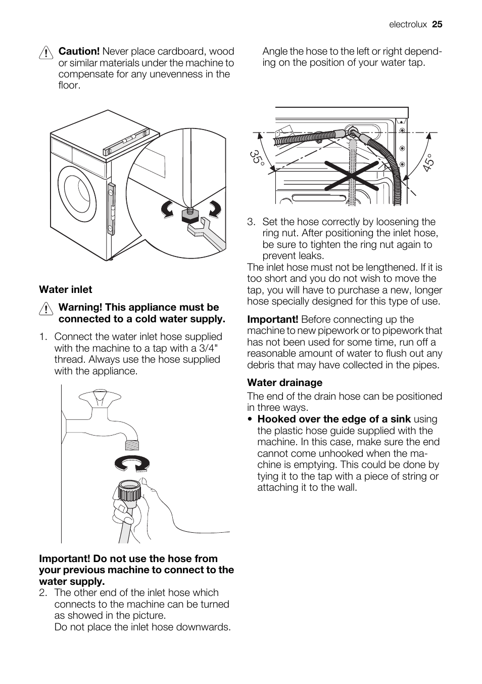 Electrolux EWF127410X User Manual | Page 25 / 56