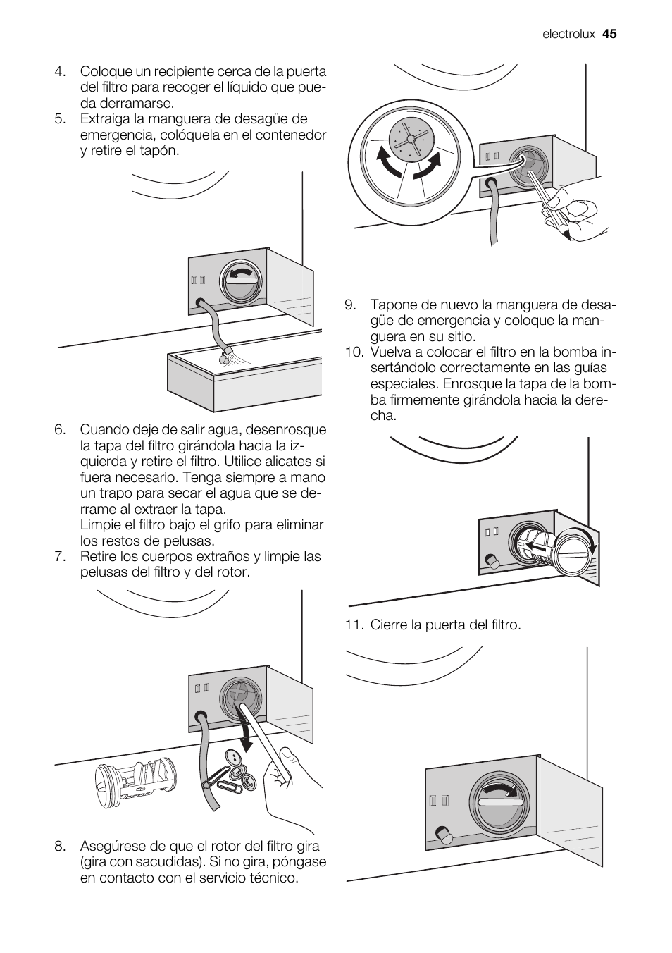 Electrolux EWF127410X User Manual | Page 45 / 56