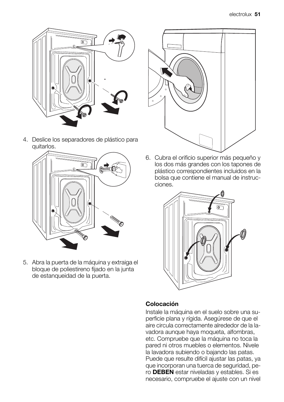 Electrolux EWF127410X User Manual | Page 51 / 56