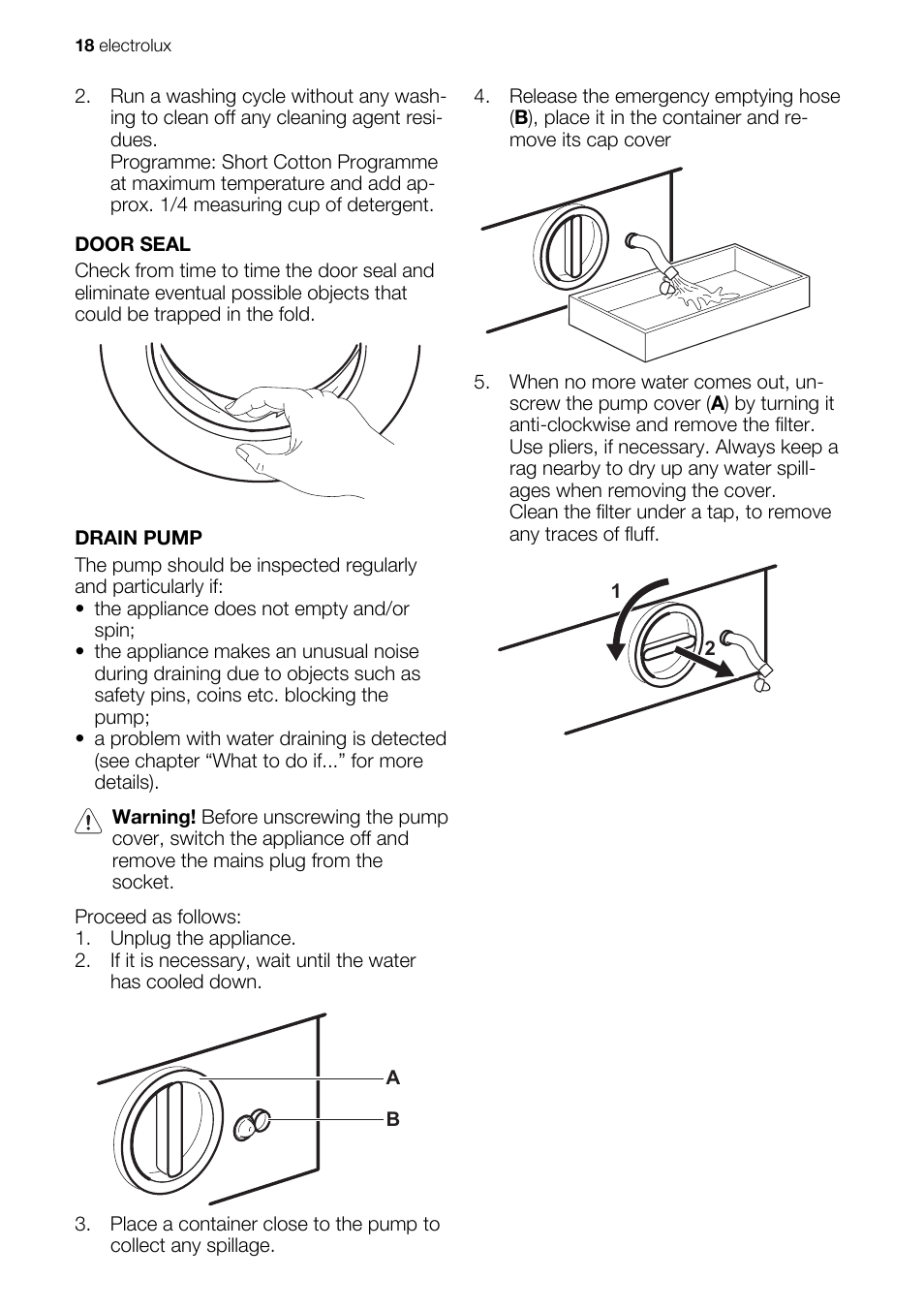 Electrolux EWG147540W User Manual | Page 18 / 88