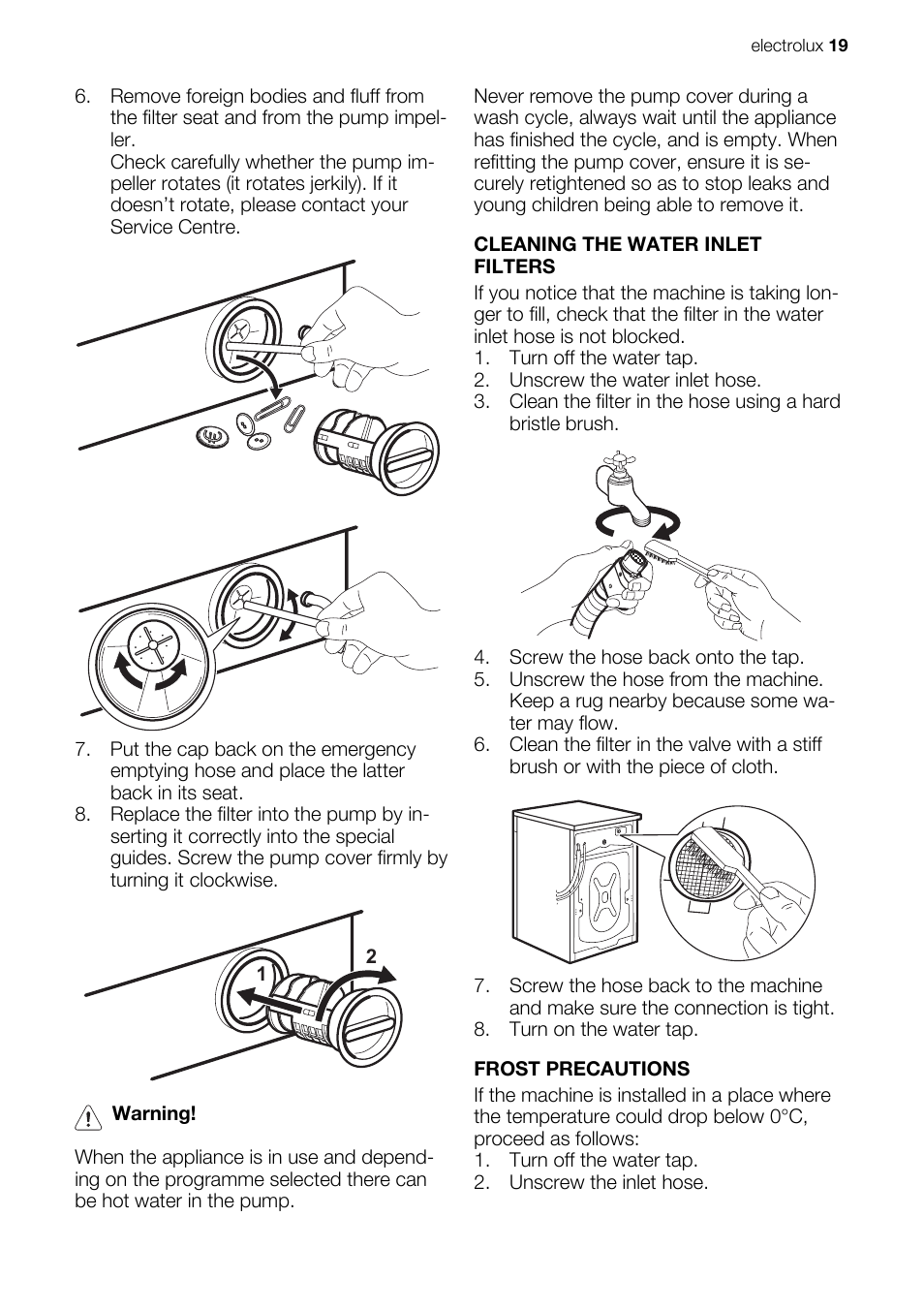 Electrolux EWG147540W User Manual | Page 19 / 88