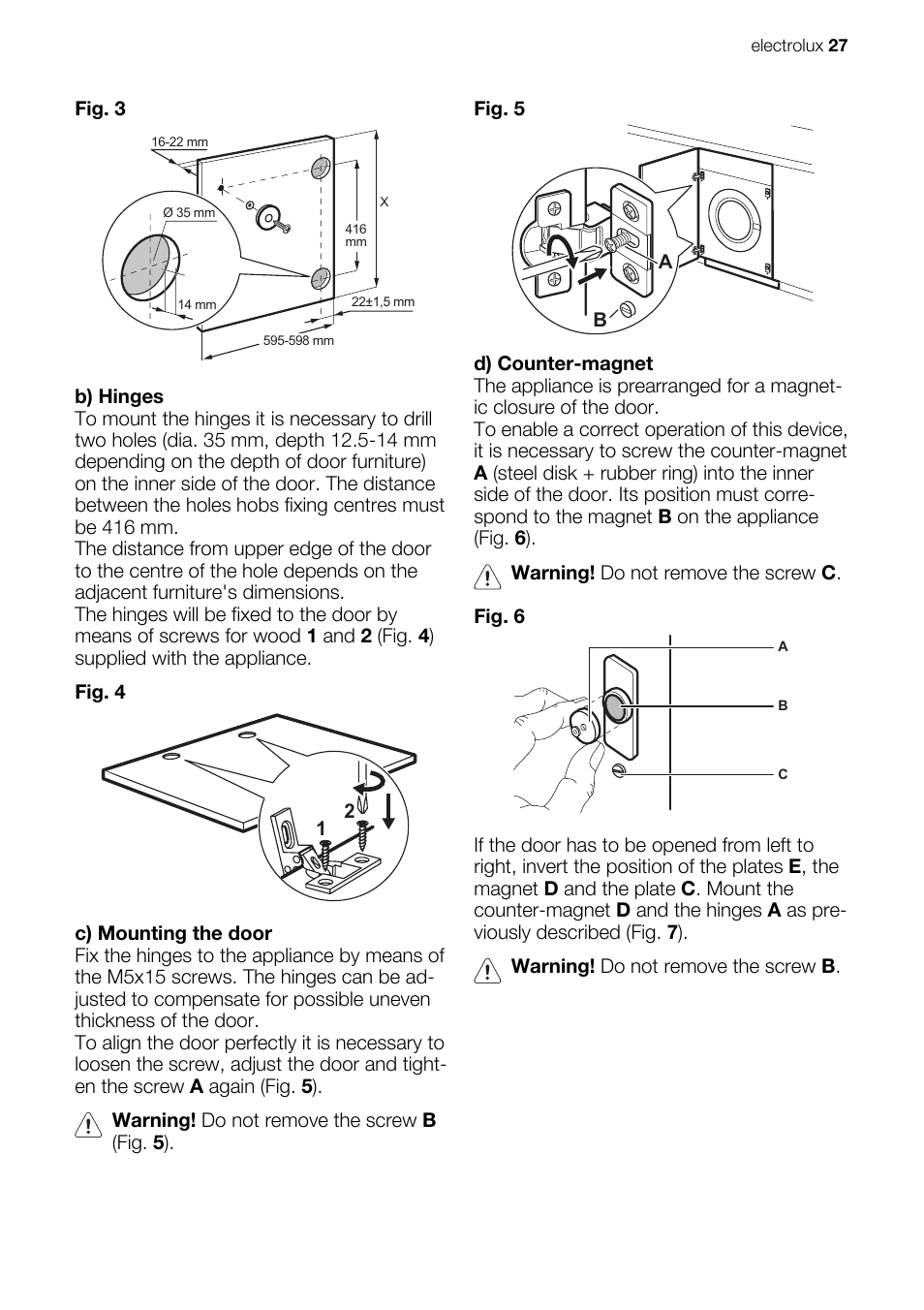 Electrolux EWG147540W User Manual | Page 27 / 88