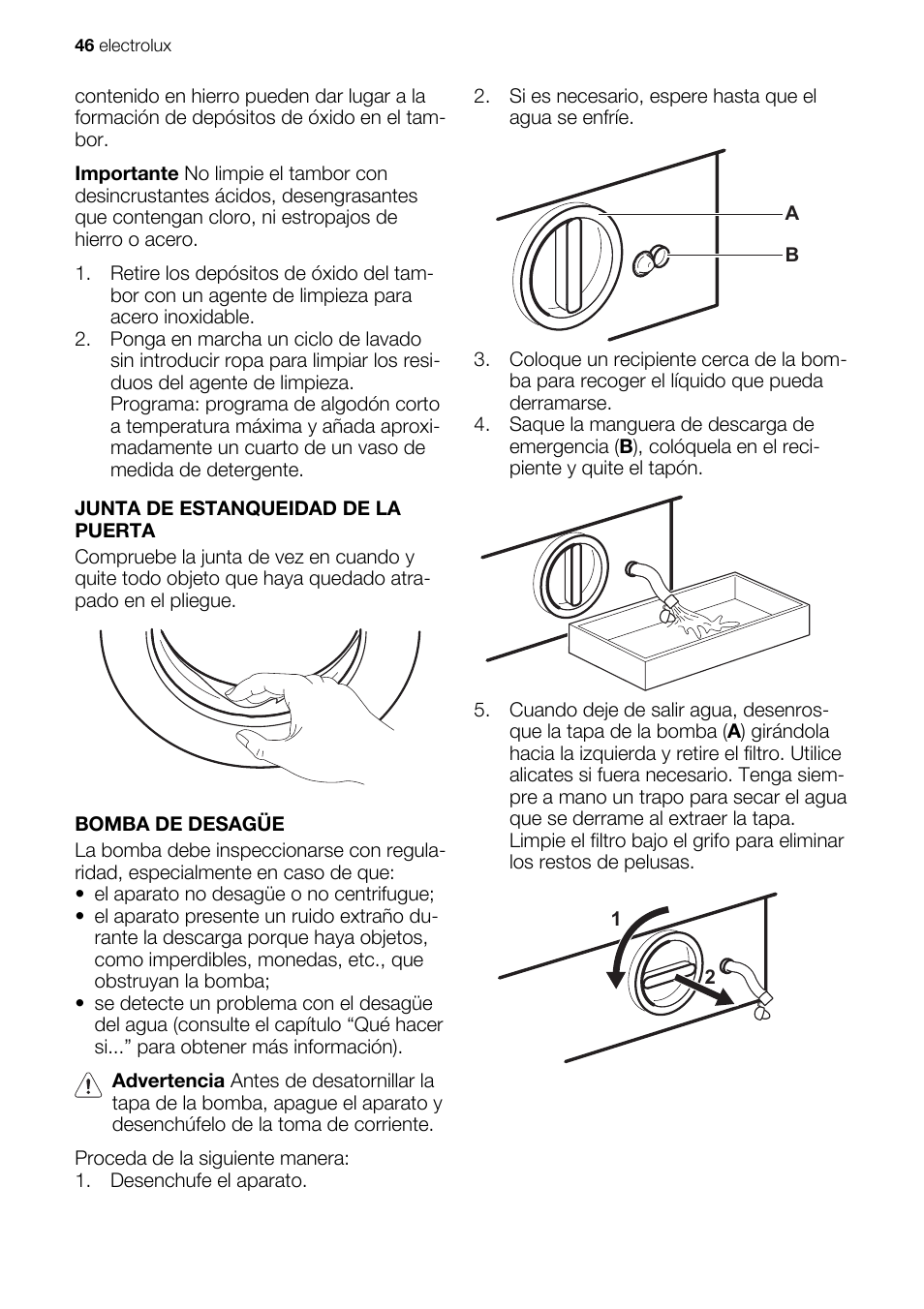 Electrolux EWG147540W User Manual | Page 46 / 88