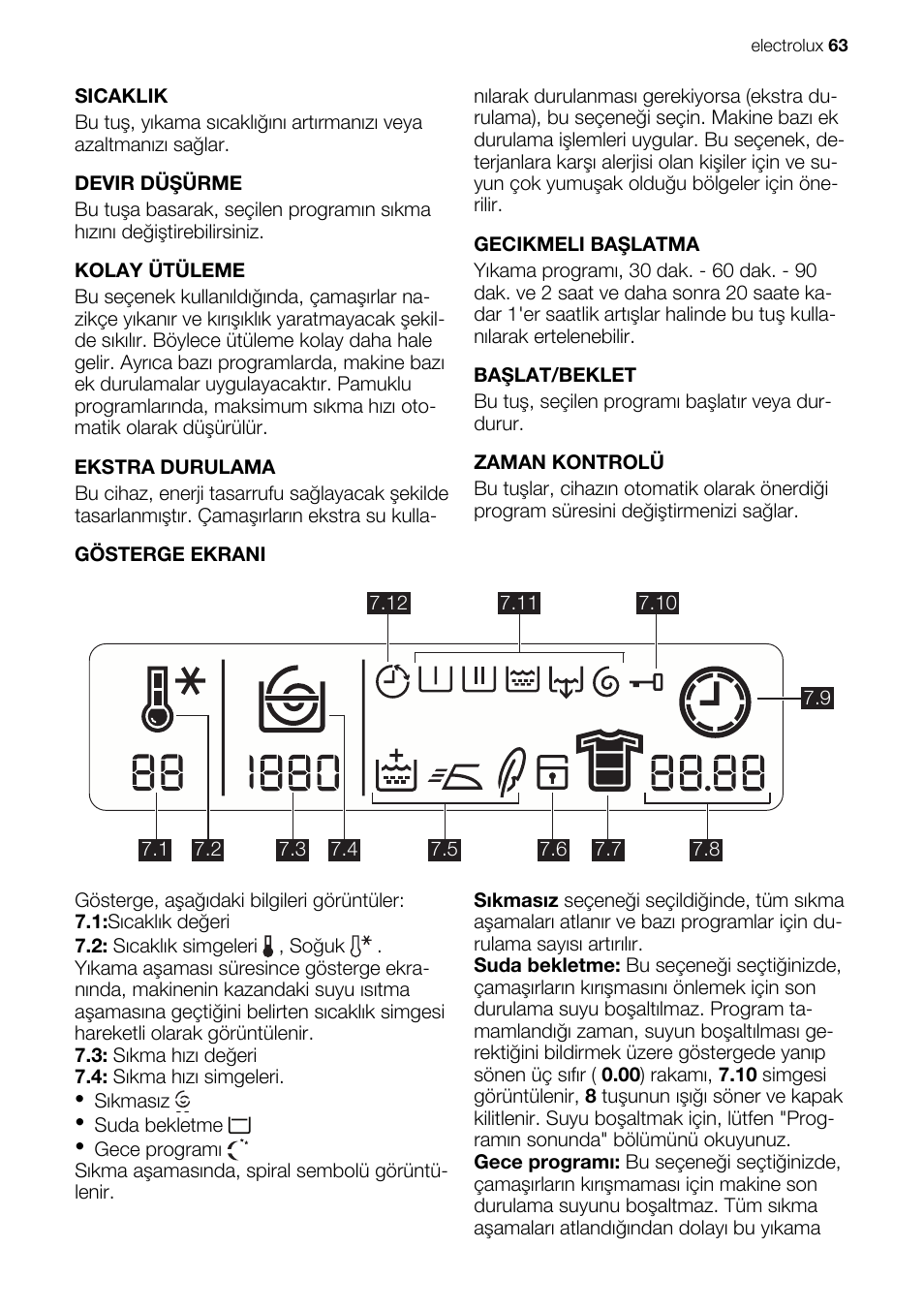 Electrolux EWG147540W User Manual | Page 63 / 88