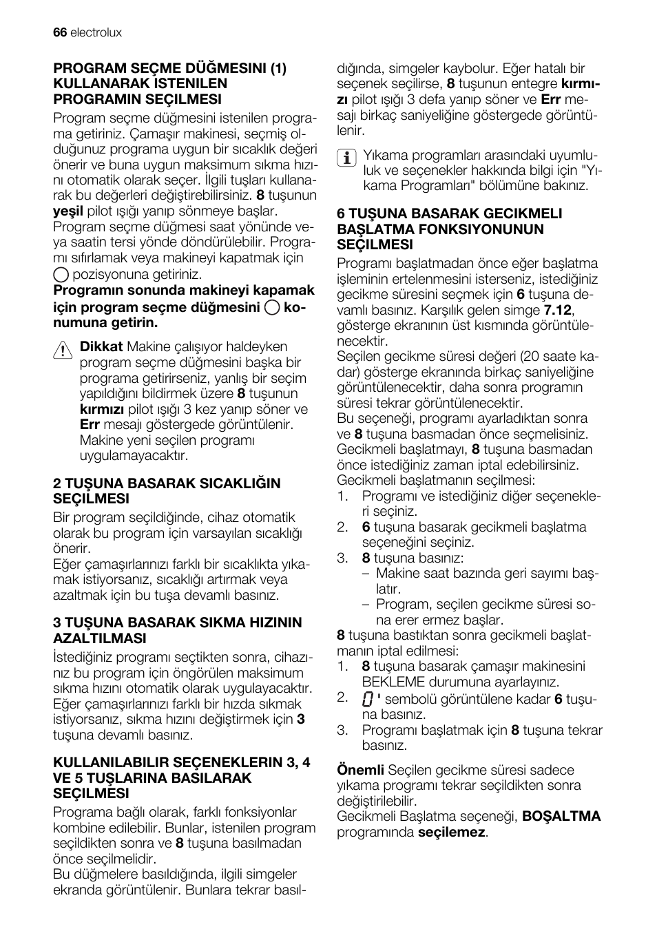 Electrolux EWG147540W User Manual | Page 66 / 88