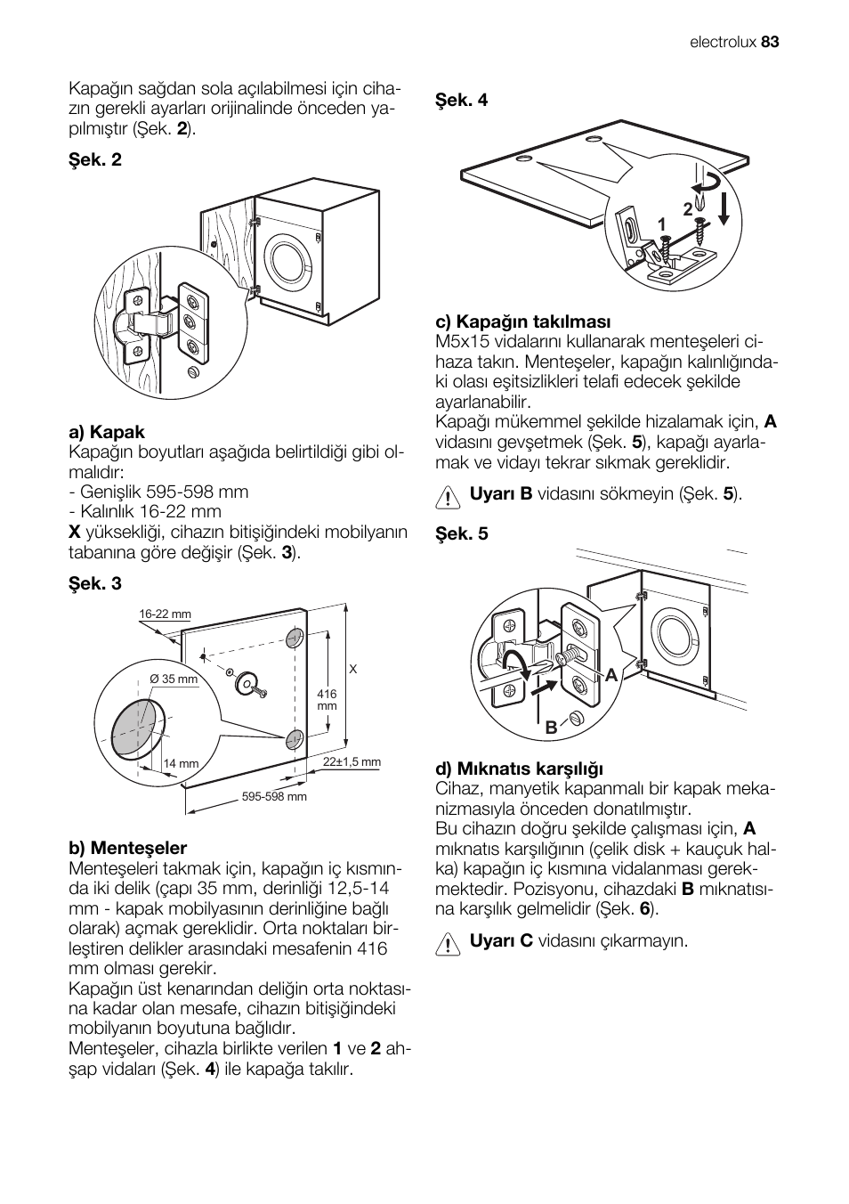 Electrolux EWG147540W User Manual | Page 83 / 88