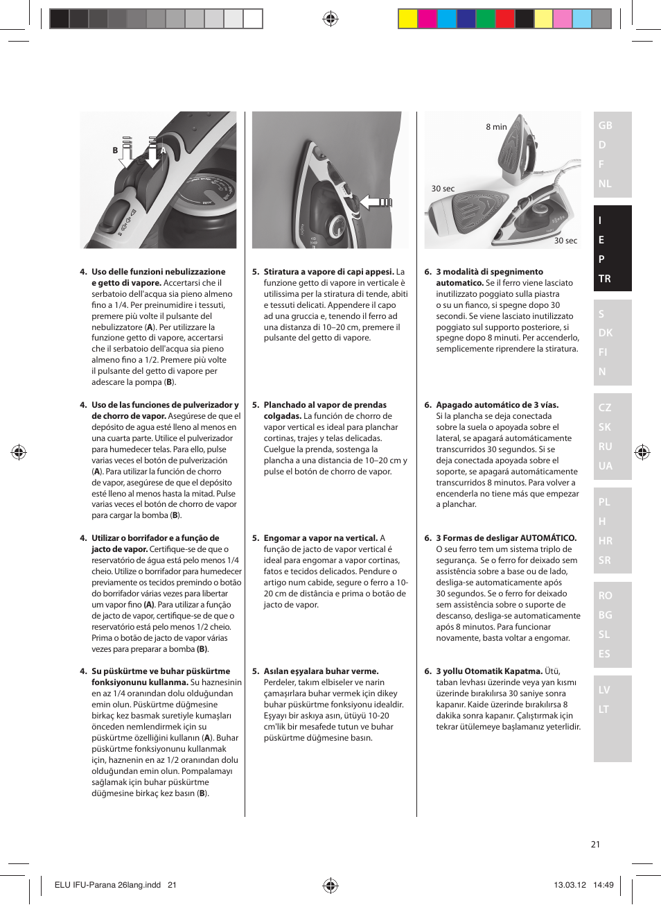Electrolux EDB5110MO User Manual | Page 21 / 84