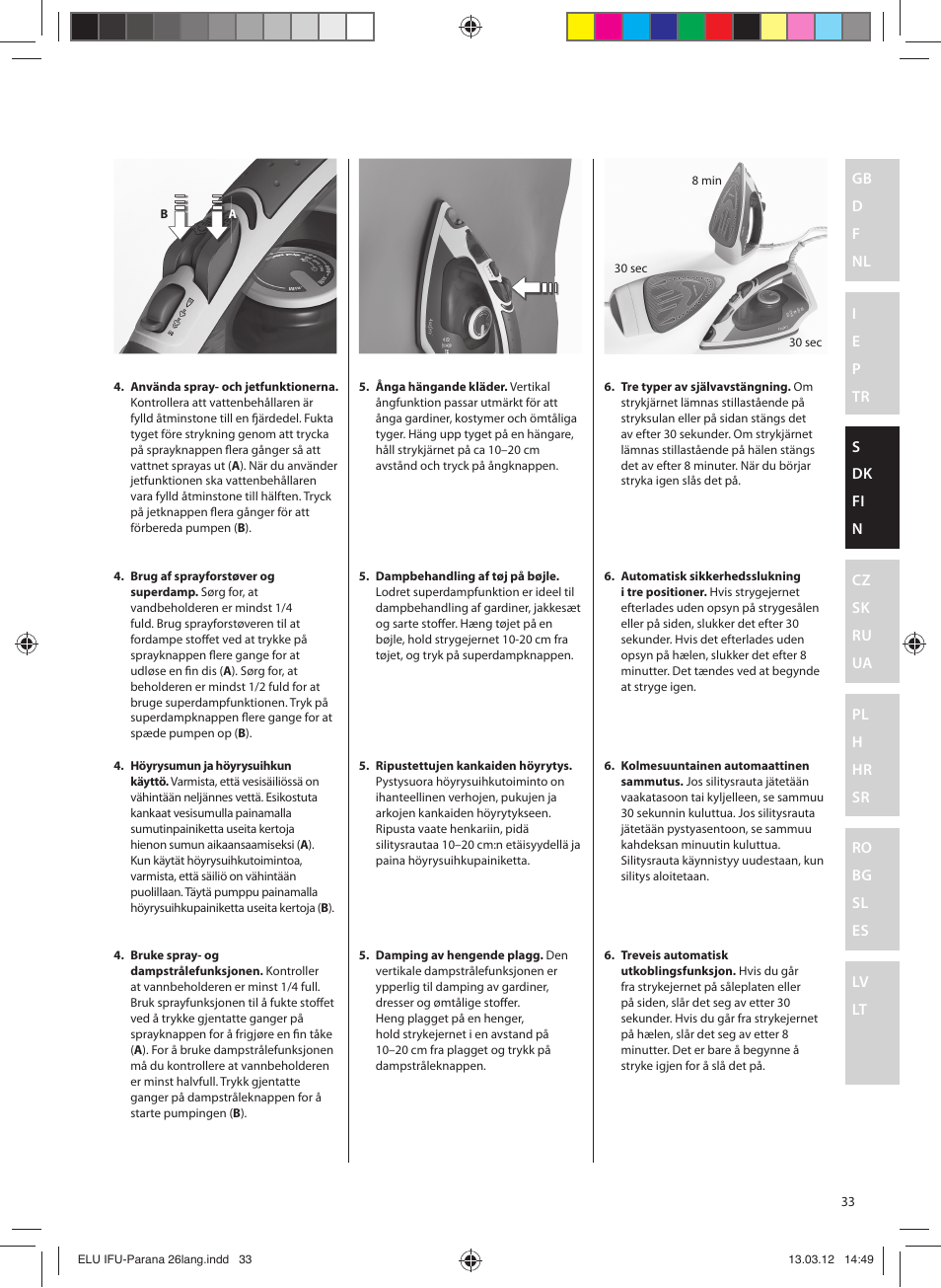 Electrolux EDB5110MO User Manual | Page 33 / 84