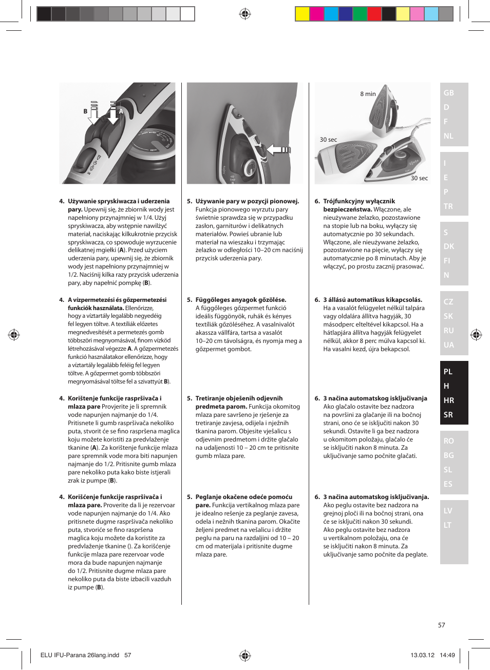 Electrolux EDB5110MO User Manual | Page 57 / 84