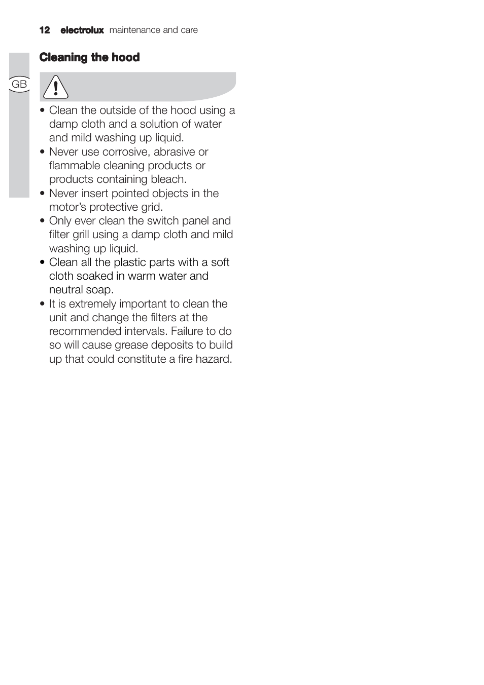 Electrolux EFC90244X User Manual | Page 12 / 56