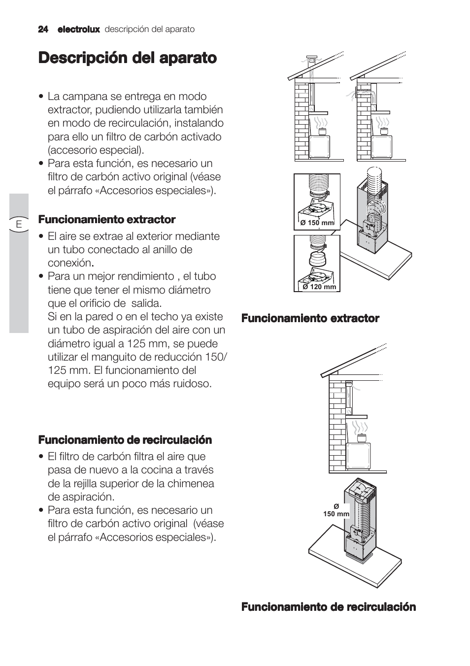 Descripción del aparato | Electrolux EFC90244X User Manual | Page 24 / 56