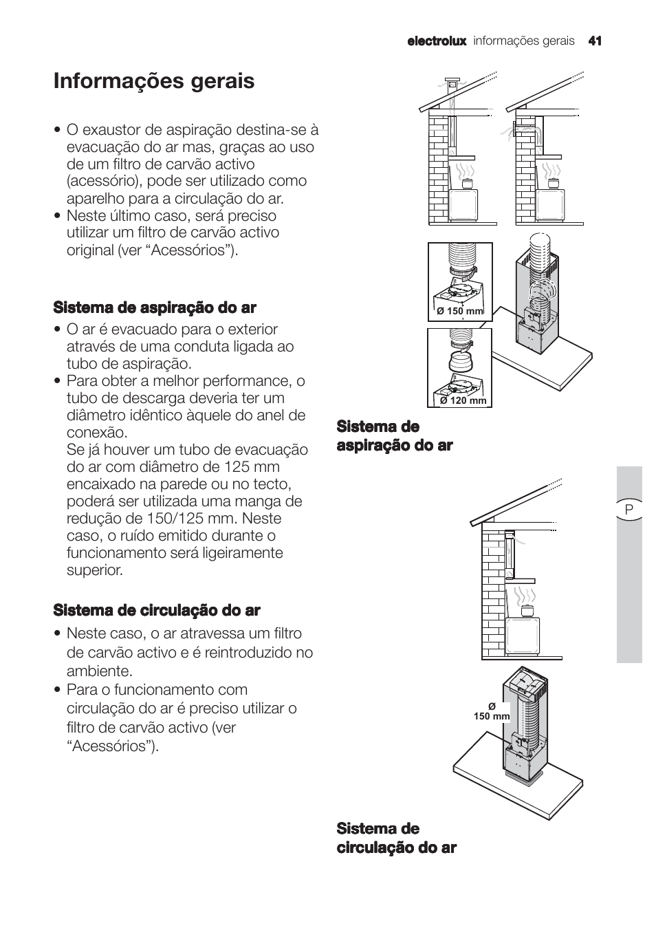 Informações gerais | Electrolux EFC90244X User Manual | Page 41 / 56