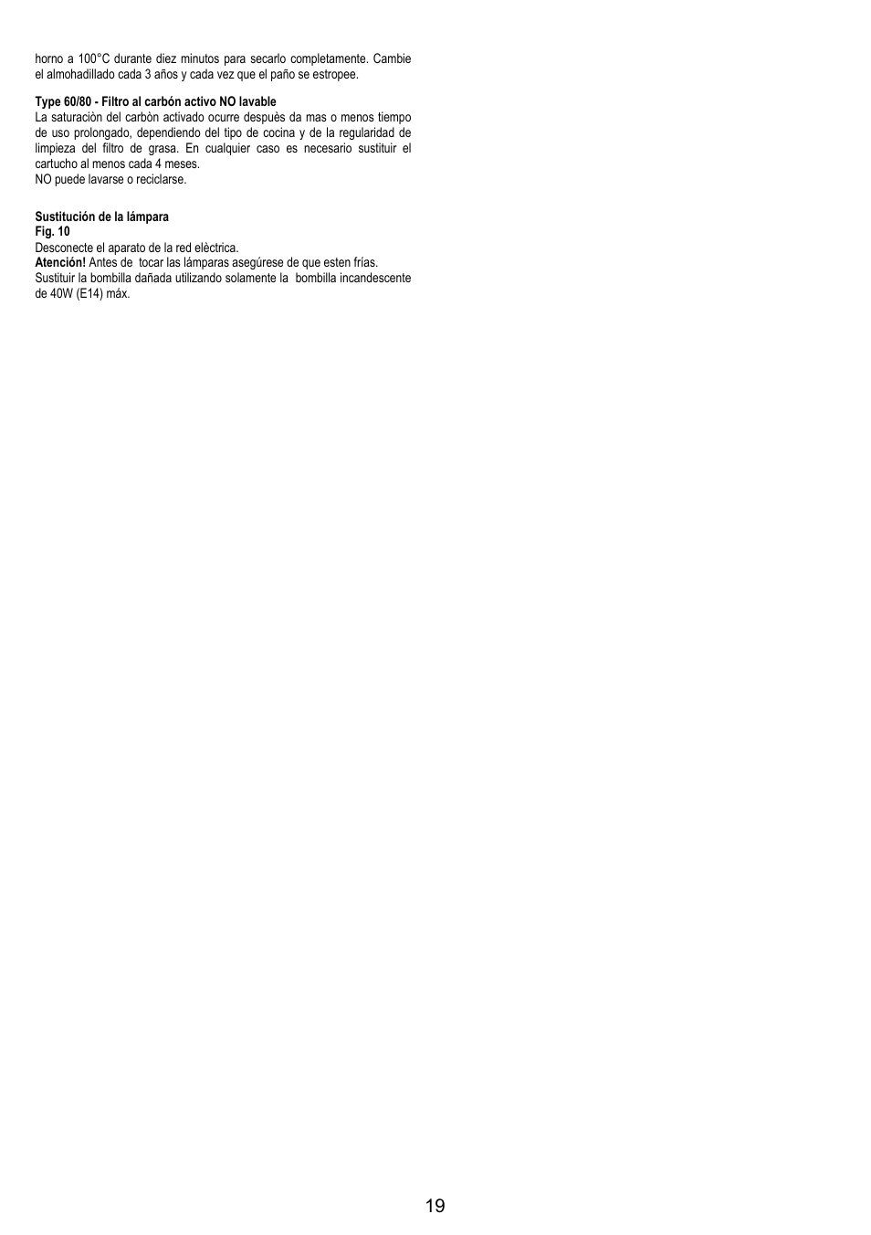 Electrolux EFP60426X User Manual | Page 19 / 68