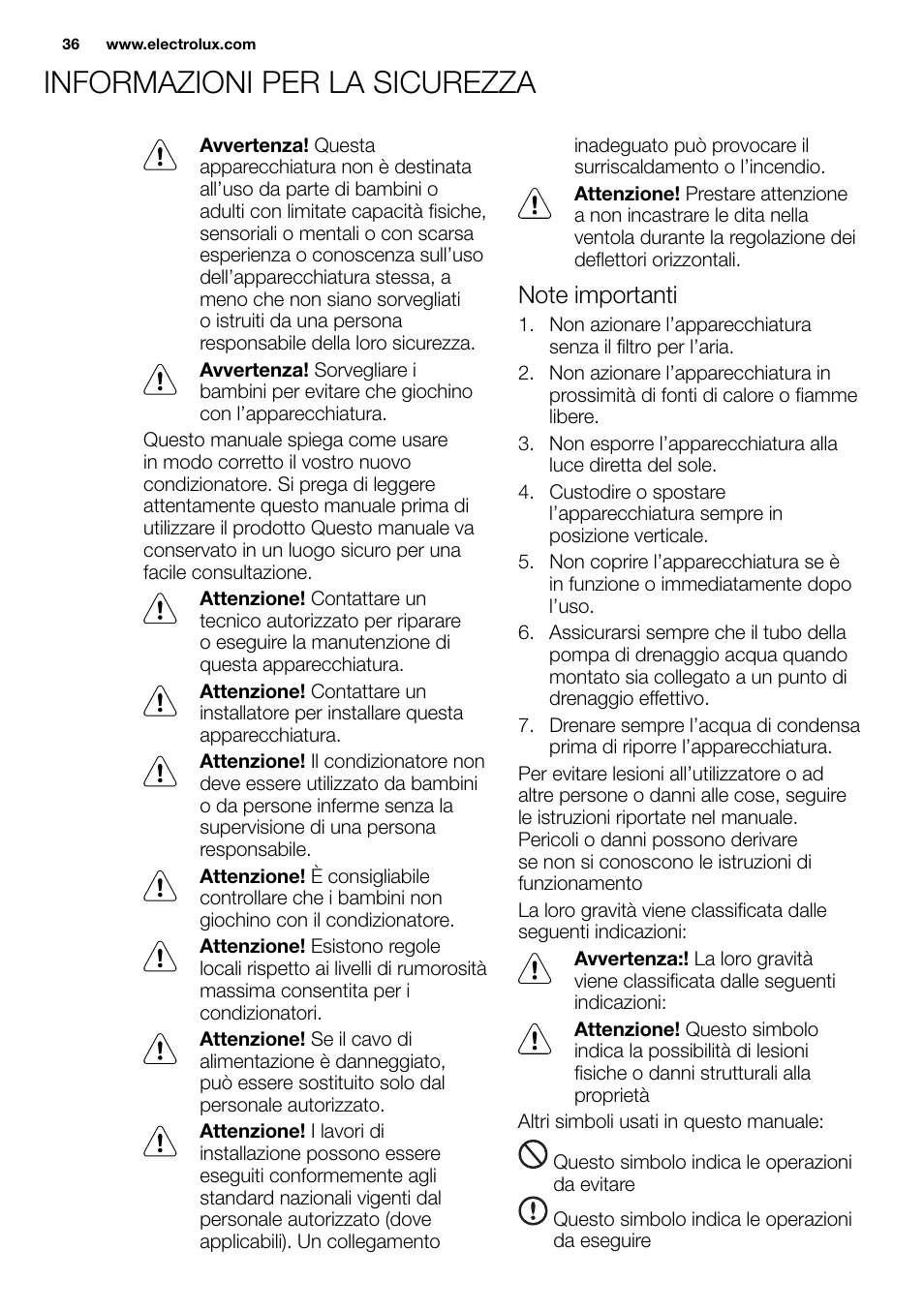 New eu portable manual_en_fr_it_es_pt_36 | Electrolux EXP09HN1WI User Manual | Page 36 / 86