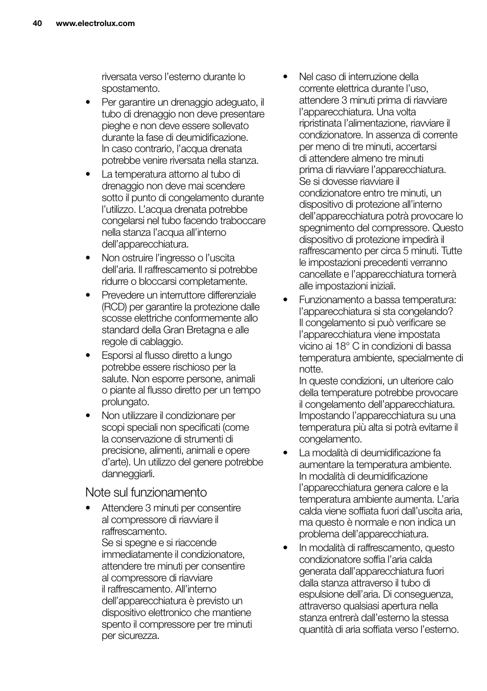 New eu portable manual_en_fr_it_es_pt_40 | Electrolux EXP09HN1WI User Manual | Page 40 / 86