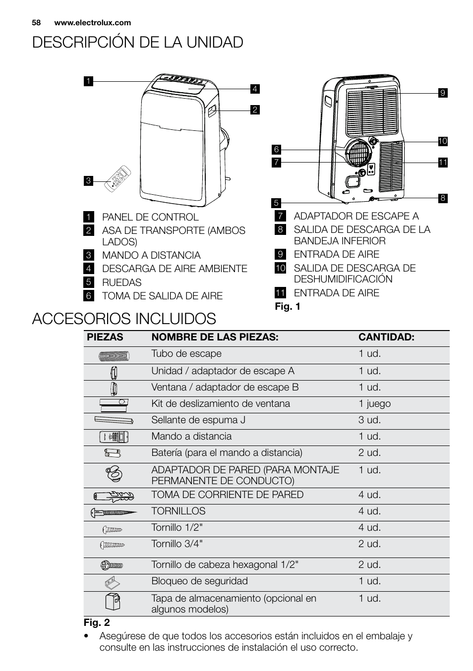 New eu portable manual_en_fr_it_es_pt_58 | Electrolux EXP09HN1WI User Manual | Page 58 / 86