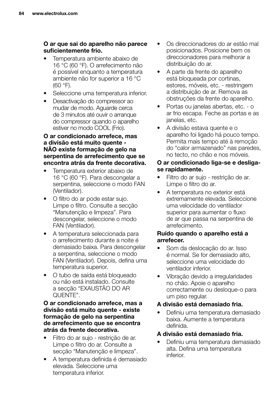 New eu portable manual_en_fr_it_es_pt_84 | Electrolux EXP09HN1WI User Manual | Page 84 / 86